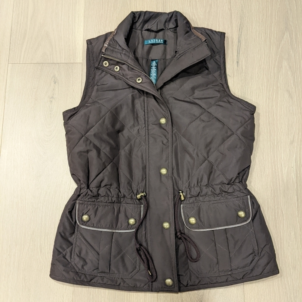 Ralph Lauren brown quilted vest
